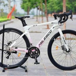Xe Đạp Milesco GLS Khung Nhôm Tay Cong Không Mối Hàn Bộ Đề L-TWO R5 18 Tốc Độ, Vành Nhôm 700C, Lốp Kenda