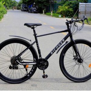 Xe Đạp Touring RICOGER RC8 Tay Cong, Bộ Đề Số SUNRUN 24 Tốc Độ, Bánh 700C, Phanh Đĩa Cơ Trước/Sau