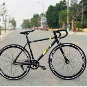Xe Đạp Fixed Gear Bull FS24 Có Phanh Phụ, 2 Líp Sau Linh Động Tay Cong Thể Thao