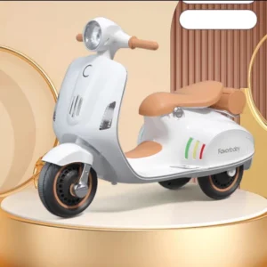( Có Điều Khiển) Xe Máy Điện Trẻ Em Vespa XW02 Có Điều Khiển Từ Xa Cho Bé Từ 1-4 Tuổi