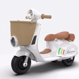 ( Có Điều Khiển Từ Xa) Xe Máy Điện Trẻ Em Vespa XW-03 Sử Dụng Chân Ga