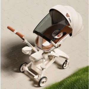 Xe Đẩy 2 Chiều Baby 6549 Gấp Gọn Siêu Nhẹ, Xoay 360 Độ (Tặng Kèm Bàn Ăn)