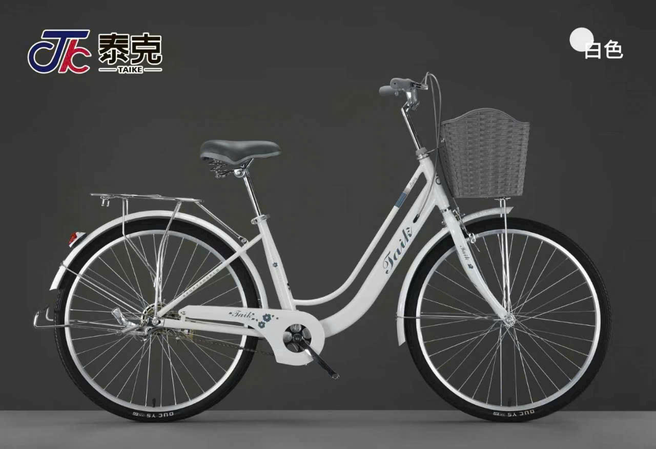 Xe Đạp Mini TAIK Giỏ Đan Khung Cong Size 26 Inch