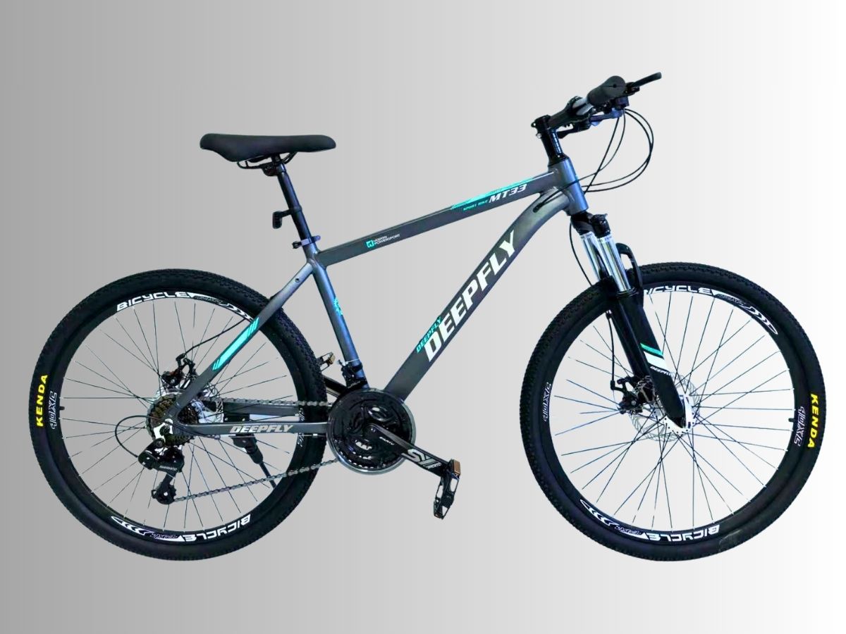 Xe đạp địa hình Deepfly MT33 khung nhôm Shimano 40 Xe đạp Thể Thao địa Hình Deepfly Mt33 Màu Ghi